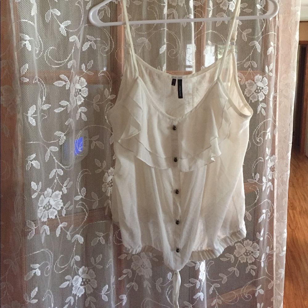White sheer tank