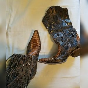 Python Skin Corral Boots