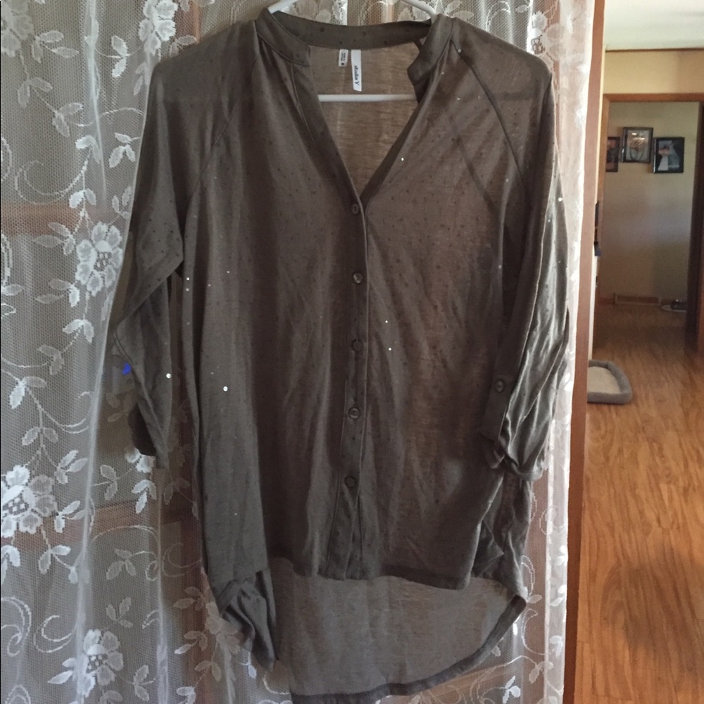Sheer cotton blouse