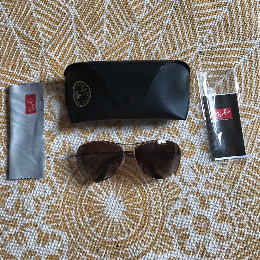Authentic Ray-Ban Brown Aviator Sunglasses