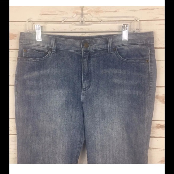Michael Kors Womens Ankle Cropped Denim Jeans Sz 8 - Picture 3 of 8