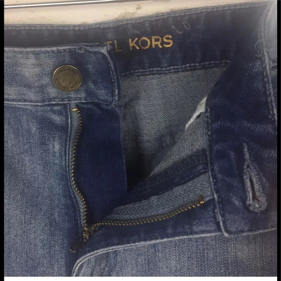 Michael Kors Womens Ankle Cropped Denim Jeans Sz 8 - Picture 7 of 8
