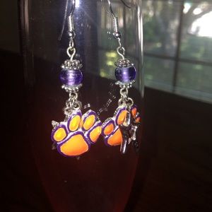 Clemson Tiger earrings