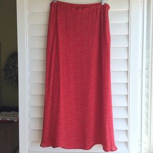 Red & Gold Polka Dot Skirt
