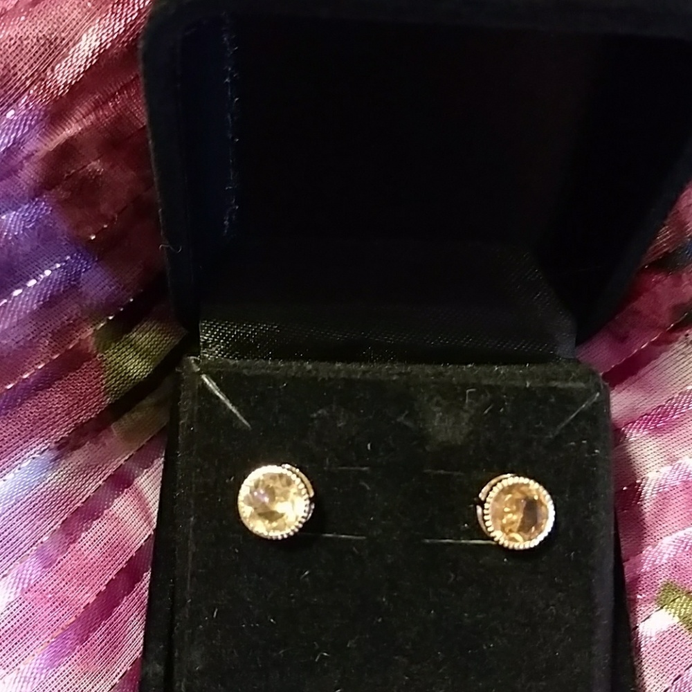 14K Rose Gold Morganite Earrings NWT