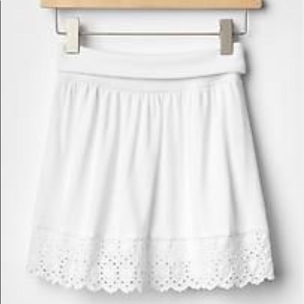 Gapkids Foldover Eyelet Trim Skirt