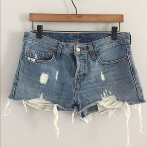 Boho festival cut off shorts