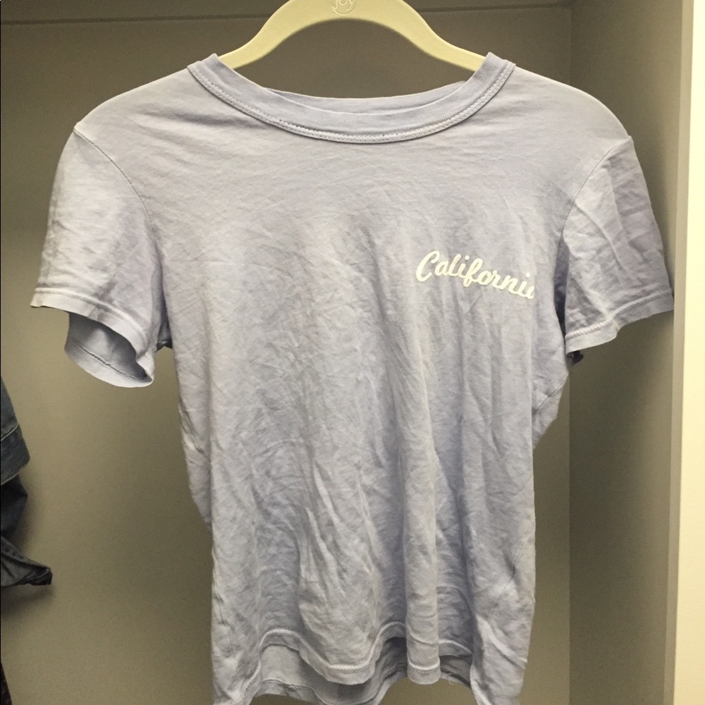 Brandy Melville California light blue crop top