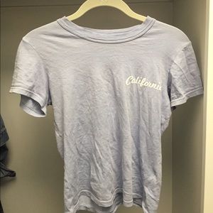 Brandy Melville California light blue crop top