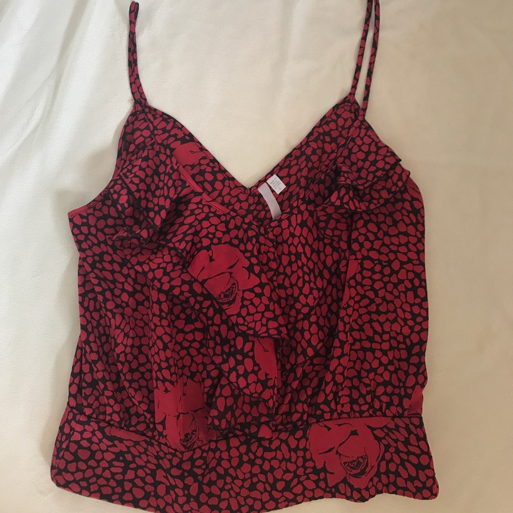 CLOSING CLOSET ▪️Silky red rose cami