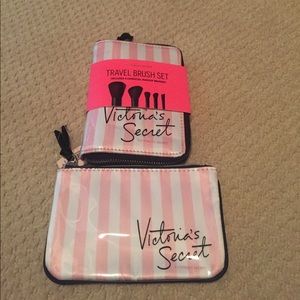 Victoria Secret Brush Set and Small Bag