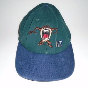 Vintage 1991 Warner Bros Taz Baseball Cap Hat Sz M