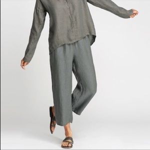 Flax linen ankle length pant size Large