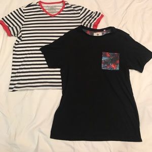 Two casual men's t-shirts