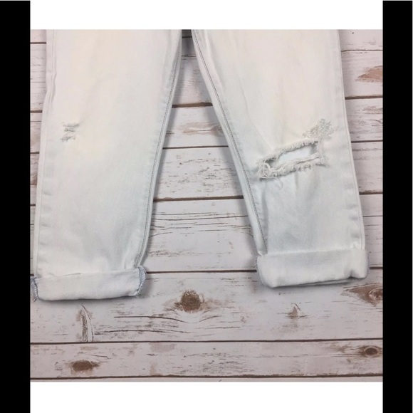 Abercrombie & Fitch Women's Distressed Capri Sz 4 - Picture 3 of 8