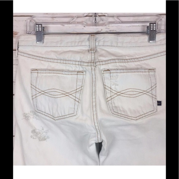 Abercrombie & Fitch Women's Distressed Capri Sz 4 - Picture 5 of 8