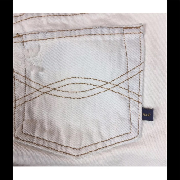Abercrombie & Fitch Women's Distressed Capri Sz 4 - Picture 6 of 8