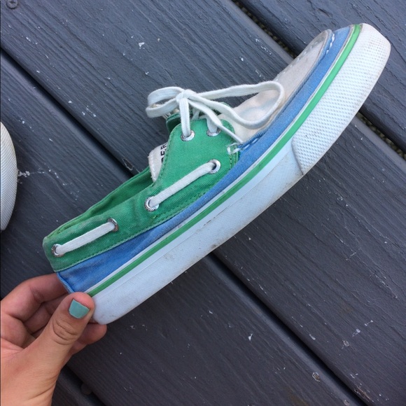 blue and green sperrys - Picture 2 of 4