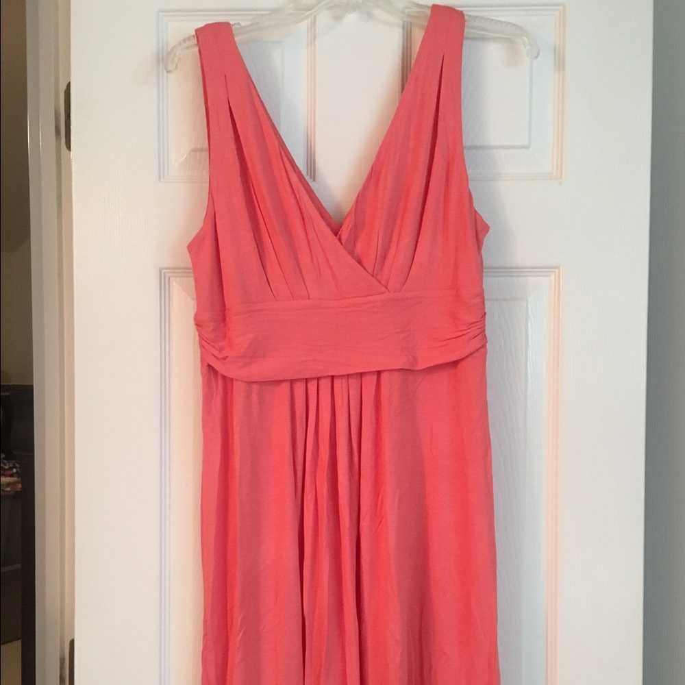 EUC Loft LP peach sundress