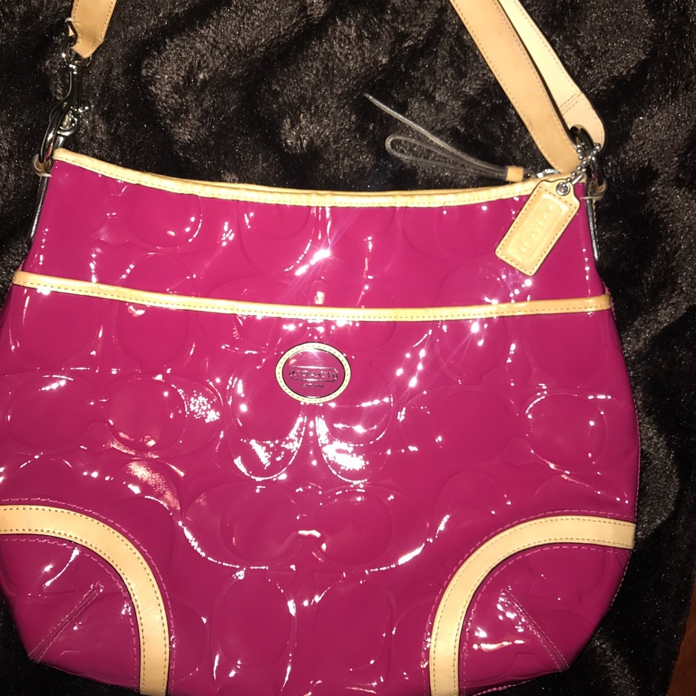 Coach Authentic Hot Pink Patent Purse