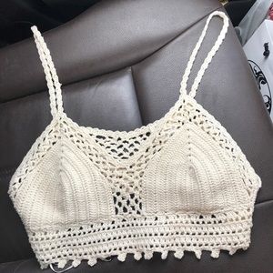 White coco halter top