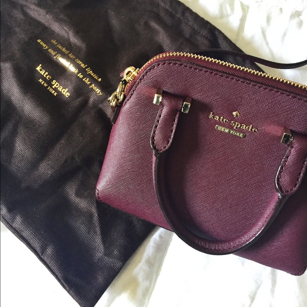 Kate Spade Mulled Wine Mini Maise Crossbody