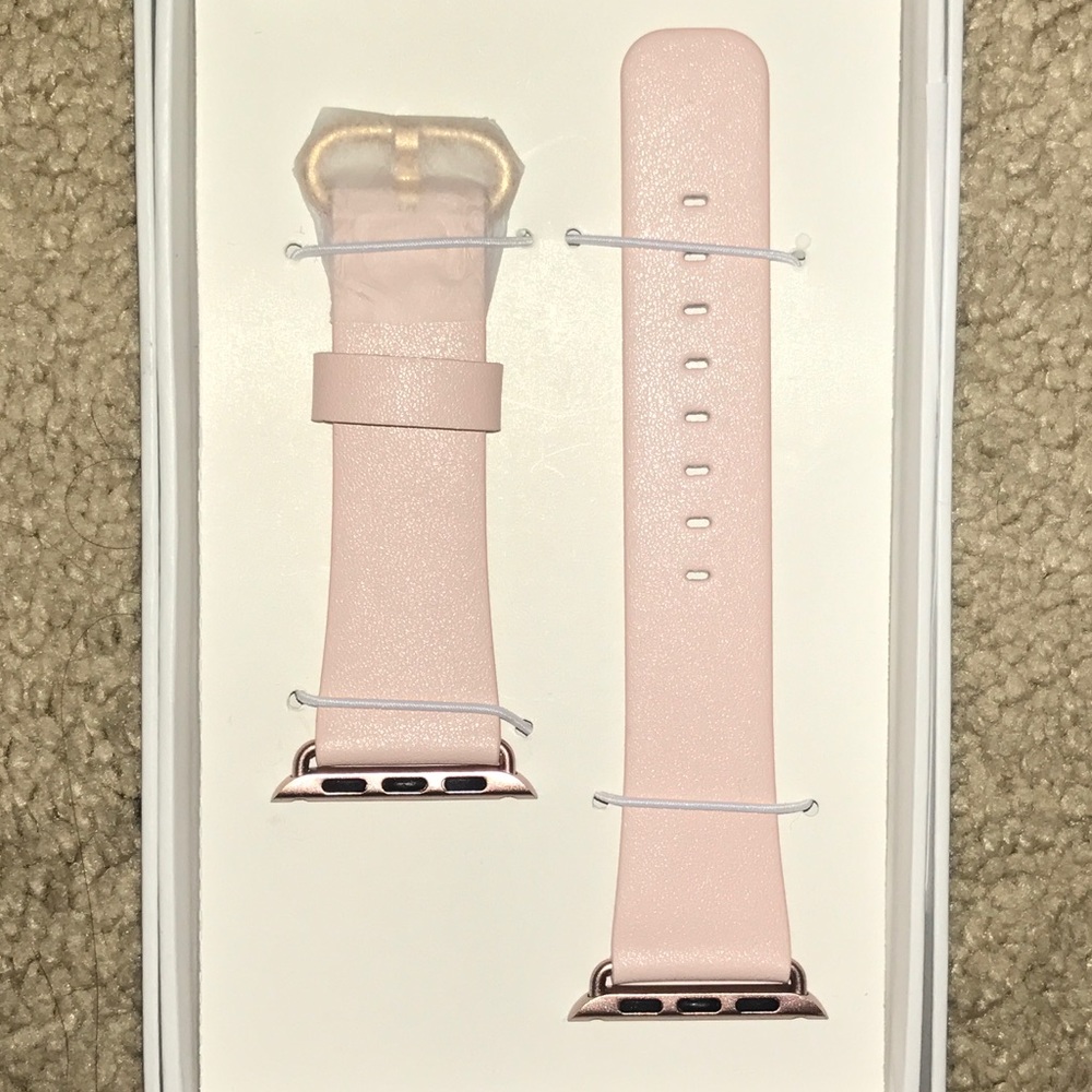 Apple Watch band 38 mm soft pink genuine leather