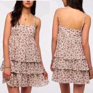 NWT Urban Outfitters Hazel Floral Ruffle Dress