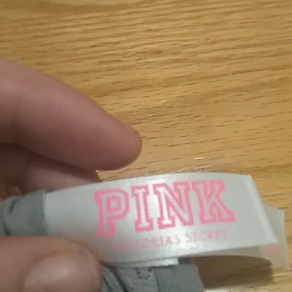 VS PINK grey lace design strapless bra top by - Picture 3 of 3