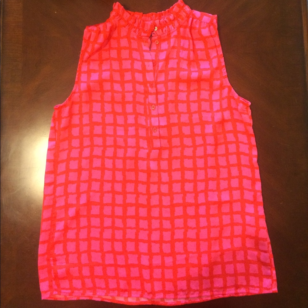 NEW Pink and Red Medium Polyester Tank.