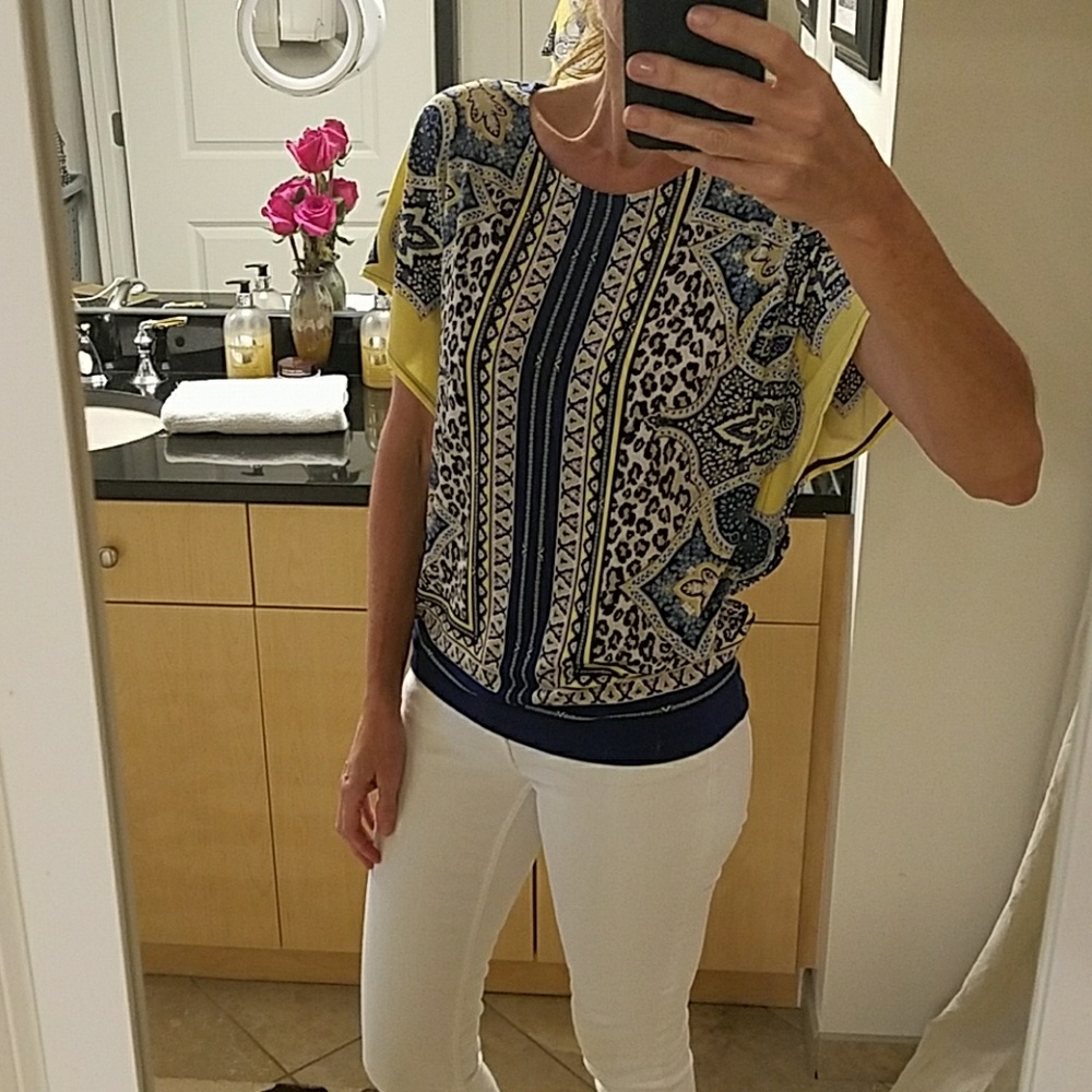 Chico's Animal Print Blouse size small