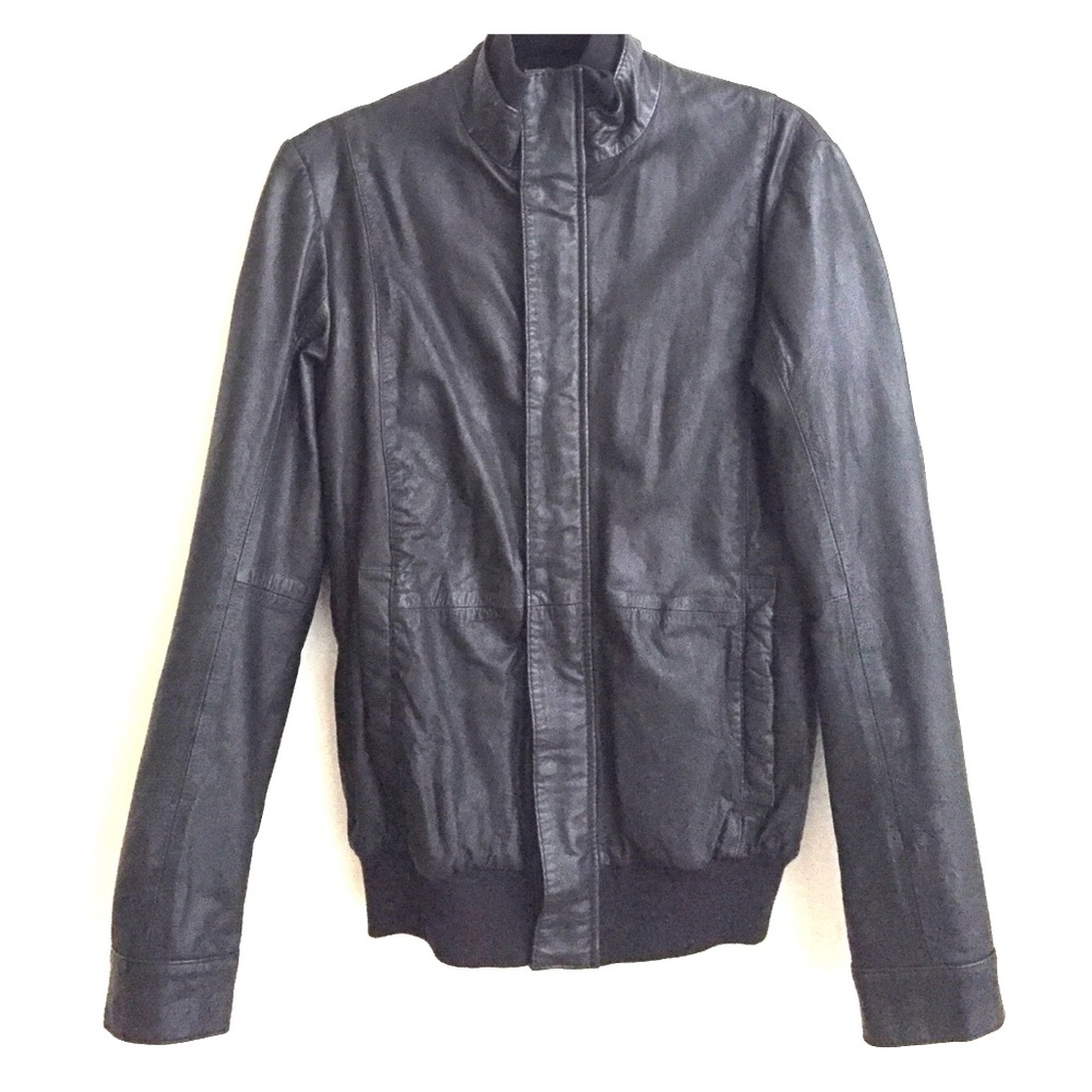 French Connection Men's Leather Jacket