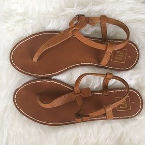 Brown thong sandals