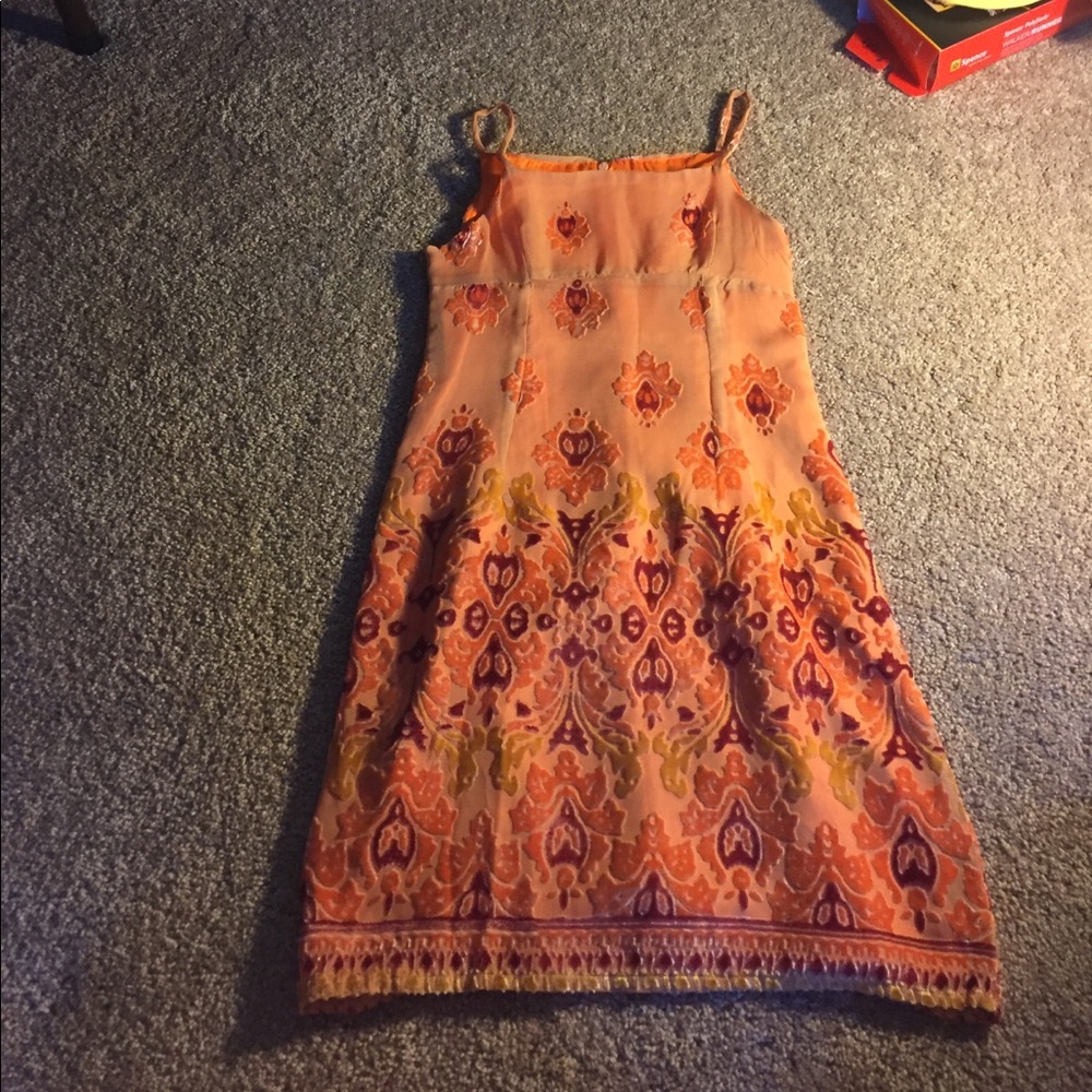 orange girls dress