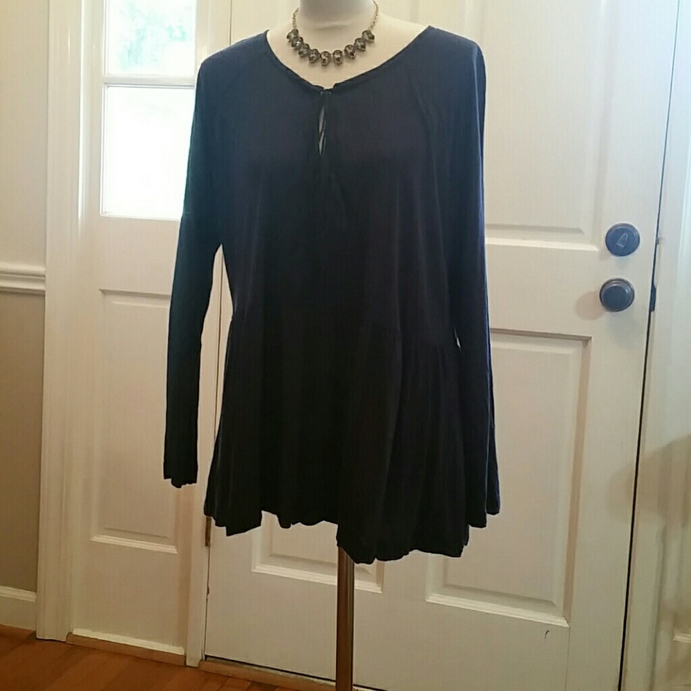 Loft long-sleeved knit tunic