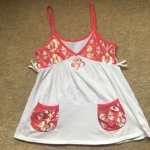 Spaghetti strap tank top