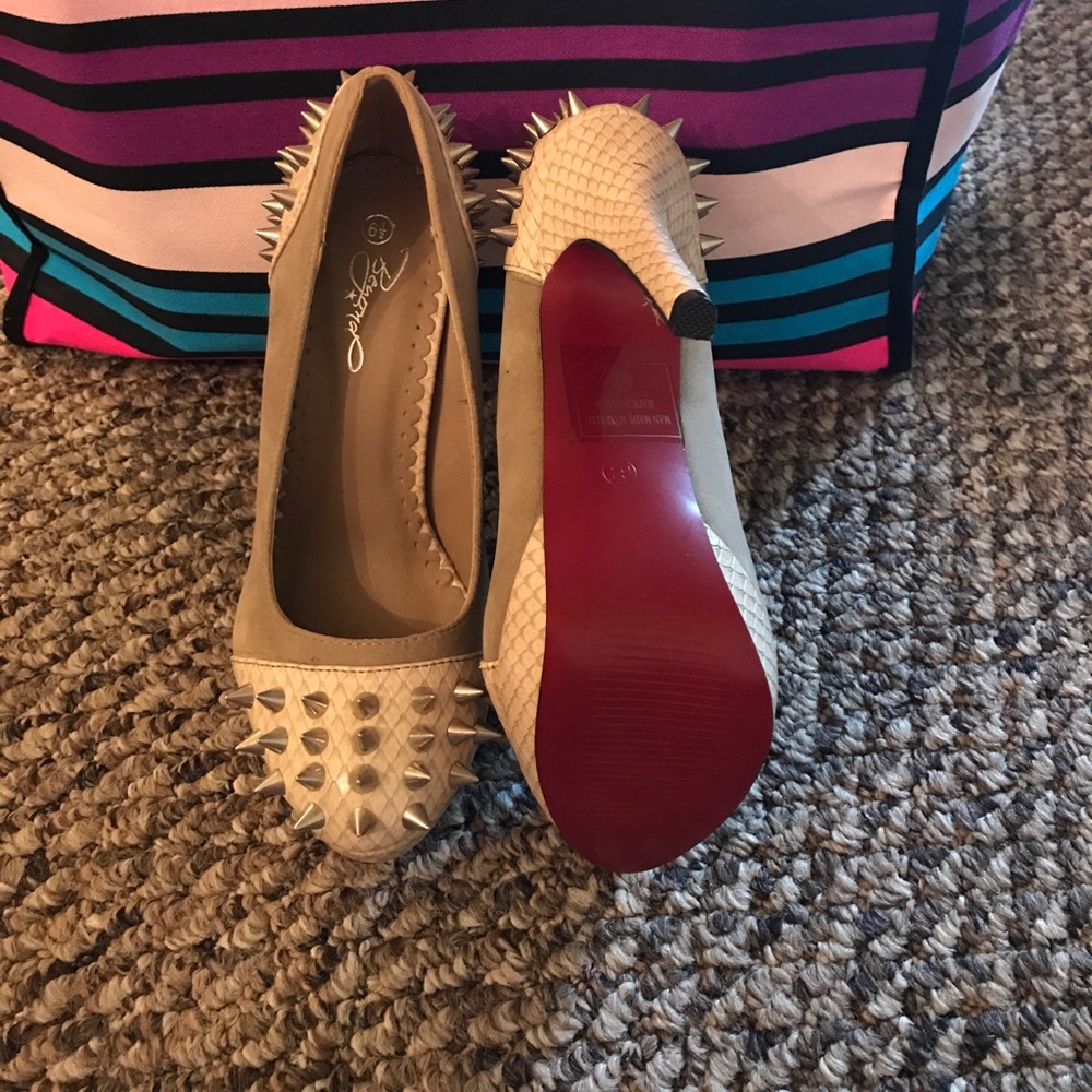 Faux Christian Louboutin Spiked Heels