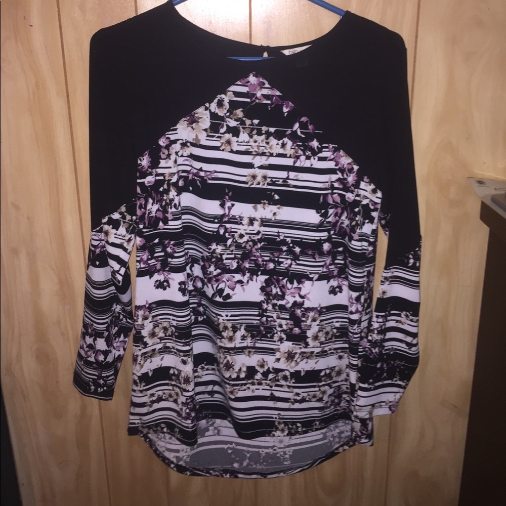 Flower long sleeve shirt, never worn