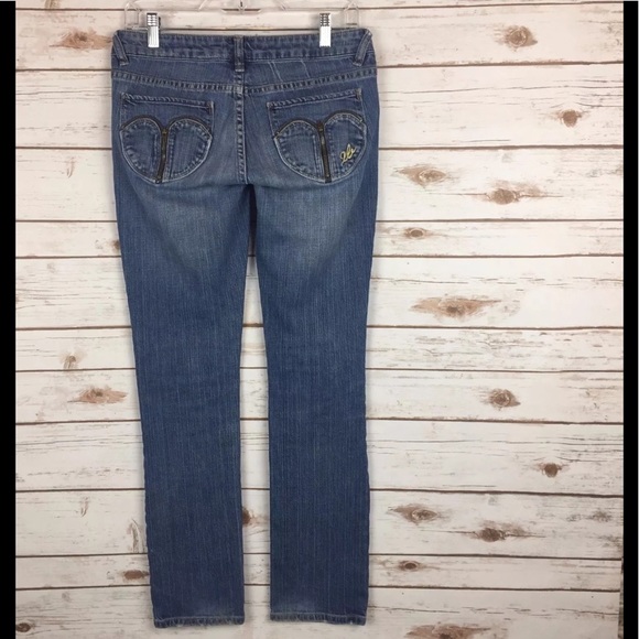 2b BEBE Womens Distressed Skinny Stretch Jean Sz28 - Picture 6 of 8