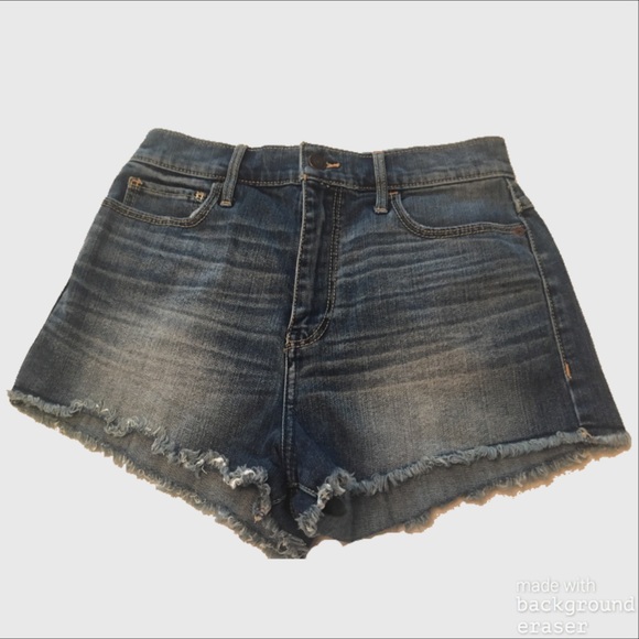A&F High Waist Denim Shorts NWOT - Picture 2 of 3