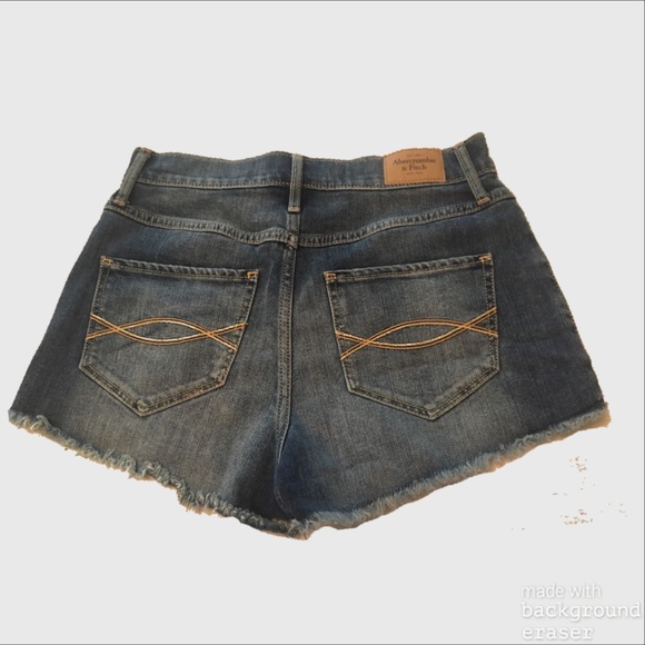 A&F High Waist Denim Shorts NWOT - Picture 3 of 3
