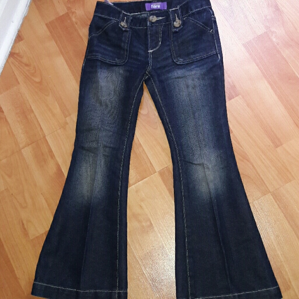 Girls Flare Leg Jeans
