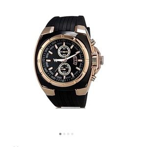 Men's rose gold watch