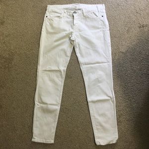 White CURRENT ELLIOTT Cigarette Pants Sz 29