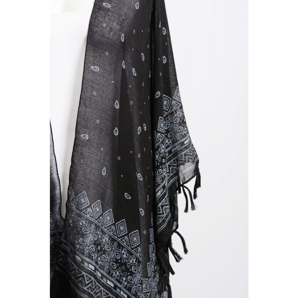 New Bohemian Paisley Gypsy Boho hippie Kimono - Picture 5 of 6