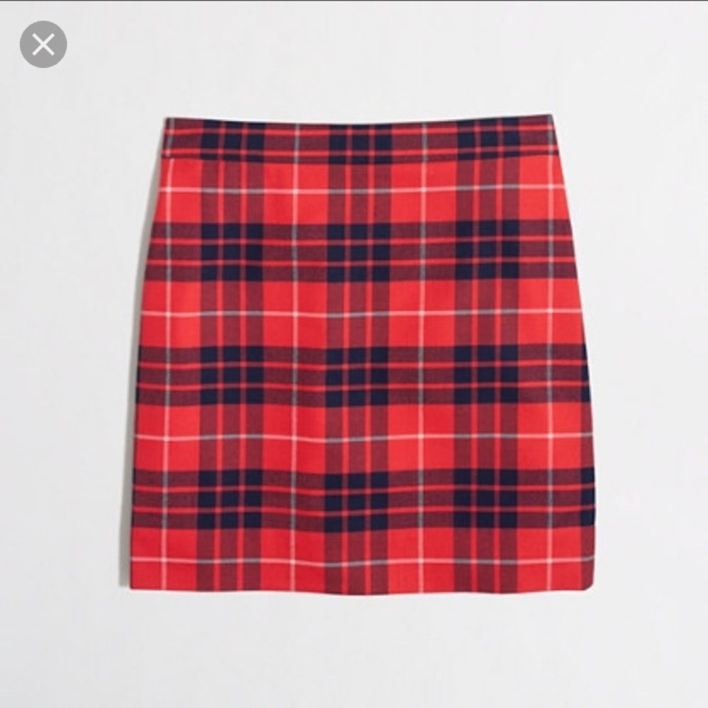 🔷LAST CHANCE🔷 J. Crew Factory Plaid Wool Skirt