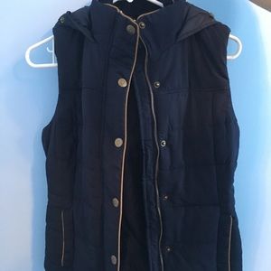 navy blue vest