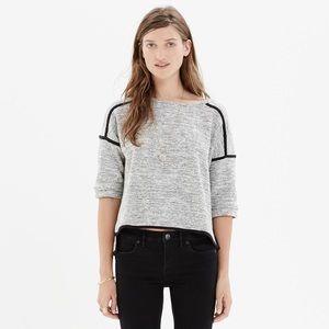 Textured Crop Sweatshirt Madewell
