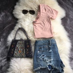 F21 Blush Bodysuit