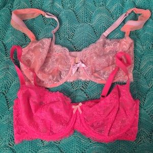 34DD Victoria's Secret Unlined Demi Bras